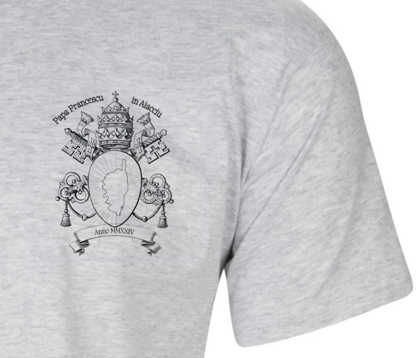 Édition Limitée - T-shirt Souvenir du Pape à Ajaccio - Anno MMXXIV